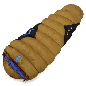 Outdoor  Fishing Autumn And Winter Camping Cotton Sleeping Bags (Option: 1500g Yellow-230x80x50cm)