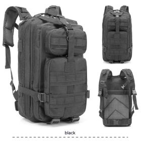 Off-Road Large Capacity Hiking Backpack Men's Multi-functional (Color: Black)