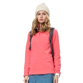 Autumn And Winter Warm Jacket Women's New Style Outdoor Women's Fleece Jacket (Option: Watermelon Red-L)