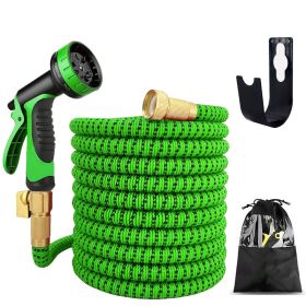 Hose Used In Garden Car Wash Hose High Pressure Water Gun (Option: Green And Black-750cm)